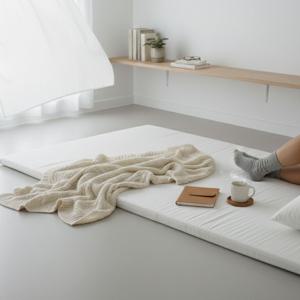 두꺼운 바닥 요매트 까는이불 매트리스 업소용 토퍼