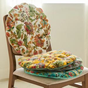 바세티 따뜻하고 푹신한 극세사 원형 방석 (M) 4color