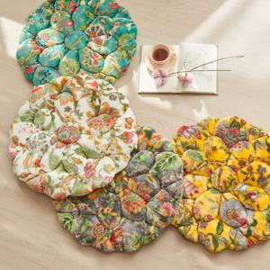 바세티 따뜻하고 푹신한 극세사 원형 대방석 (L) 4color