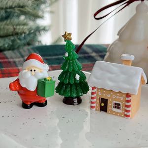 산타의집 크리스마스 토퍼 세트 케이크 장식 트리 피규어 미니