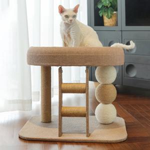 고양이 미니 쓰리볼 스크래쳐 캣타워