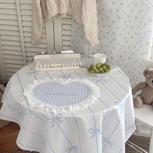 방수 식탁보 오염방지 행사용 테이블보 테이블 식탁 커버 2인 4인 6인 원형 매트