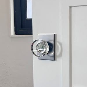 모던 크리스탈 블랙 메탈 방문 도어 문 손잡이