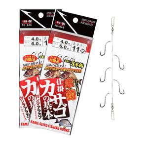 낚시 3본 T매듭 볼베어링 채비 갑오징어 카드채비 쭈꾸미 가짓줄