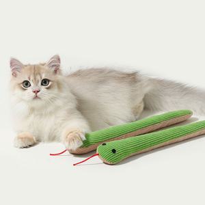 뱀 장난감 롱 캣닢쿠션