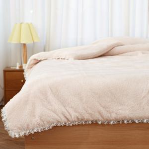 보아 극세사 차렵침구세트 차렵이불세트 이불단품세트 핑크 (싱글/퀸)