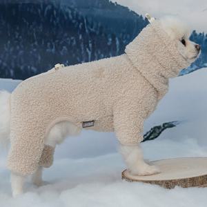 강아지옷 겨울 올인원 넥워머 후리스 베이지 (SP030_BE)