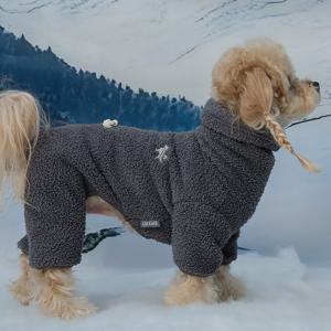 강아지옷 겨울 올인원 넥워머 후리스 그레이 (SP030_GR)