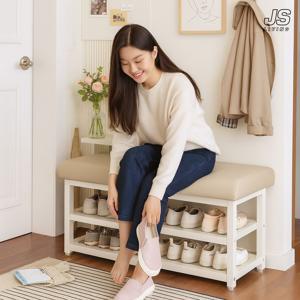 현관 신발장 슬림 신발 정리대 틈새 슈즈렉 2단 선반 수납장 신발 정리함 벤치 스툴 의자