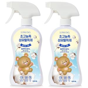 로쌩 섬유탈취제 대용량 베이비 코튼 본품, 500ml, 2개
