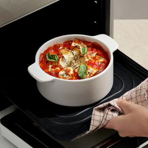 담음공방 이브라 내열냄비 화이트 15cm