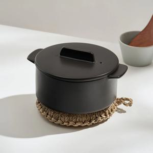 담음공방 이브라 내열냄비 블랙 15cm