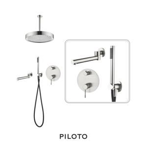 보니따벽매립욕조해바라기1602 니켈 벽매립수전