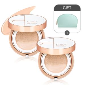 리얼 커버 핑크 쿠션 파운데이션 10호 핑크 바닐라 2개+파우치