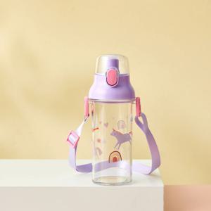 마시기편한 원터치 트라이탄 텀블러 450ML 어깨끈 포함 유니콘매직