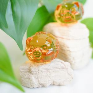 미니 황금 복 돼지 크리스탈 장식품 풍수 소품 장식 귀여운 행운 재물운