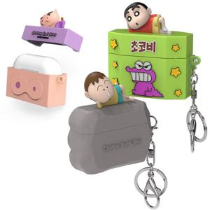 짱구 심심해 피규어 3D실리콘 에어팟프로 3 2 1 세대 케이스 커버