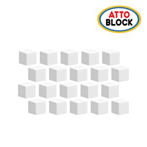 자석 큐브 블럭 벌크 화이트 20피스 (MGT20-WT)