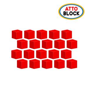 자석 큐브 블럭 벌크 레드 20피스 (MGT20-RD)