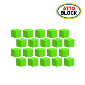 자석 큐브 블럭 벌크 그린 20피스 (MGT20-GR)