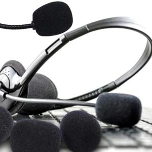 마이크 헤드셋 솜 커버 스펀지 팝필터 교체용 위생 덮개 블랙