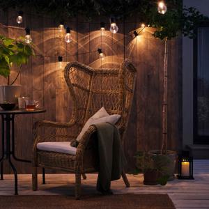 스바르트로 LED체인조명 줄조명 20등 전구 야외용 블랙 12m