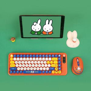 미피 무선 멀티페어링 저소음 키보드 마우스 콤보 세트 캐릭터