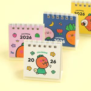 2026년 당근 미니달력 4p세트 신년 탁상달력 데스크 캘린더 책상 미니 메모장