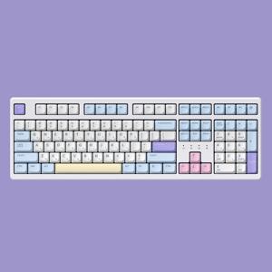 TFG Cloud Max CF 가스켓키보드 DG 코튼캔디(KTT블루 저소음 포각 43g)