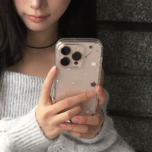 신지모루X모디무드 아이폰 갤럭시 에어클로 투명 클리어 에어클로 음표 별 디자인 폰 꾸미기