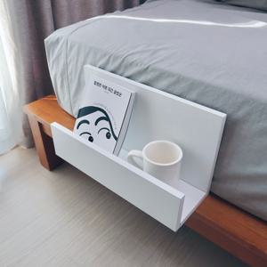 조립 1인가구 원룸 J형 매거진랙 틈새가구 매트리스 고정받침대 미니멀 화이트