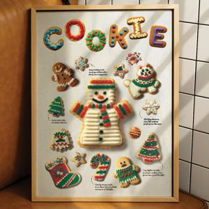 초코칩 쿠키 디저트 그림 카페 메뉴 포스터 인테리 감성 액자 A4  A3