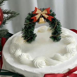 크리스마스 징글벨 아치 토퍼 케이크 장식 트리 리스 미니