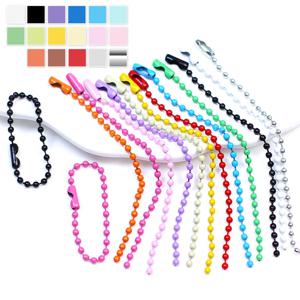컬러 볼체인 군번줄 목걸이 키링 악세서리 부자재 12cm