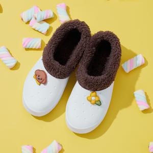 아동용 뿌뿌 겨울 EVA 털실내화 국내생산