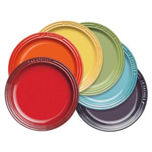 [예약판매] 레인보우 원형접시 18cm 6p세트
