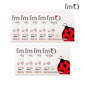 아임오 유기농 순면 생리대 중형 14P x9개