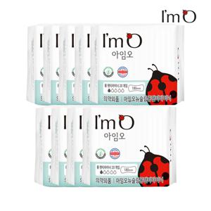 아임오 유기농 순면 생리대 롱 팬티라이너 20P x9개