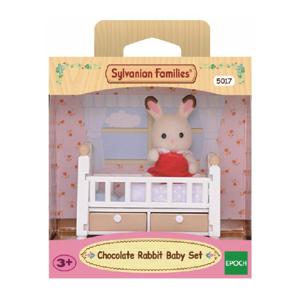 [20%추가할인] 5017-쵸콜릿토끼-아기&침대(2205)