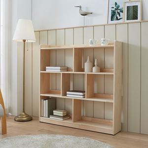 북쉘프 1200 3단 소나무 원목 책장 LGM206C