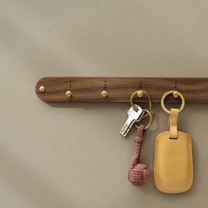 우드 현관 마그넷 자석 마스크걸이 5구 Simple 후크 5개