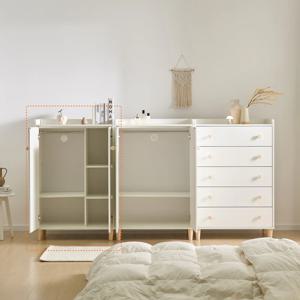 CD205 수납 선반옷장 다리형 800 2colors