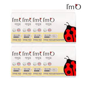 아임오 유기농 순면 생리대 대형 10P x8개