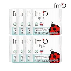 아임오 유기농 순면 생리대 롱 팬티라이너 20P x8개