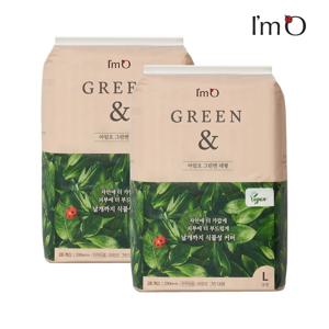 아임오 그린앤 비건 생리대 대형 28P x2개