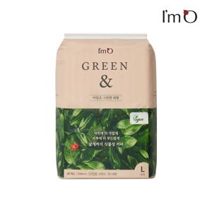 아임오 그린앤 비건 생리대 대형 28P x1개