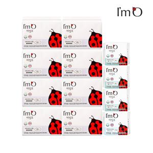 아임오 유기농 순면 생리대 오버 6P x8개+일반 20P x1개+롱 20P x3개