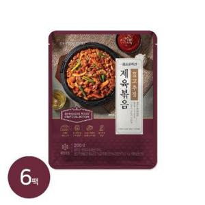 양념육 세트 (꿀고추장제육 흑마늘사과돼지불고기,배소불고기) 200g 6팩, 3종