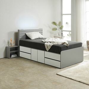 C3294L LED 중도어 서랍침대 SS (매트포함)