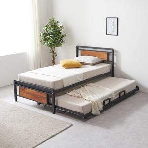 N1320 원목 슬라이딩 침대 SS 2colors